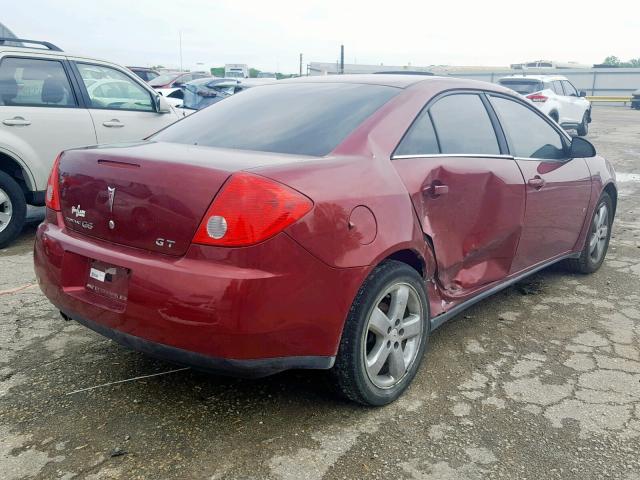 1G2ZH57N084295298 - 2008 PONTIAC G6 GT RED photo 4