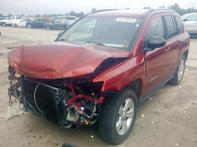 1C4NJDBB7GD757201 - 2016 JEEP COMPASS SP RED photo 2