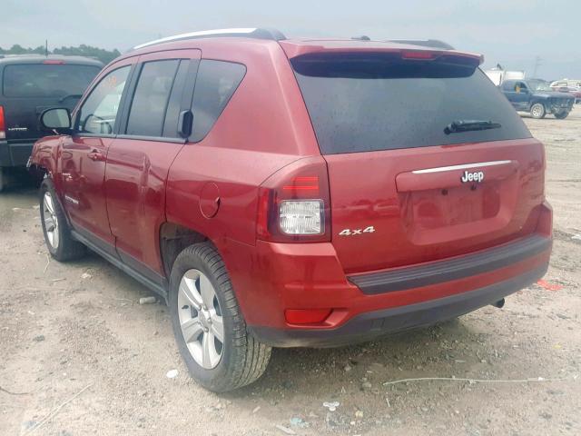 1C4NJDBB7GD757201 - 2016 JEEP COMPASS SP წითელი ფოტო 3