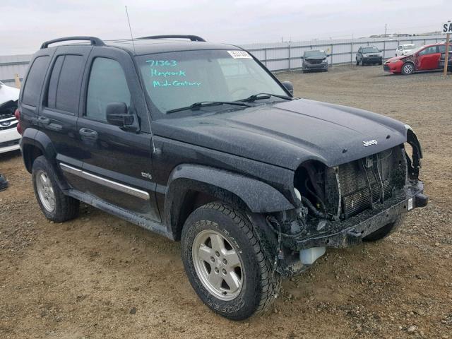 1J4GL48K86W291639 - 2006 JEEP LIBERTY SP BLACK photo 1