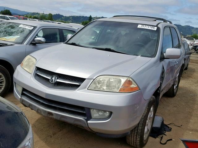 2HNYD18662H538796 - 2002 ACURA MDX TOURIN SILVER photo 2