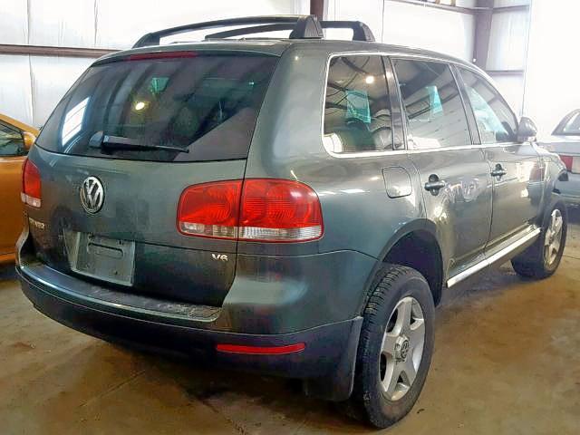 WVGBC67L54D010973 - 2004 VOLKSWAGEN TOUAREG 3. GREEN photo 4