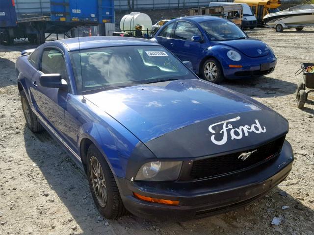 1ZVFT80N055149818 - 2005 FORD MUSTANG BLUE photo 1