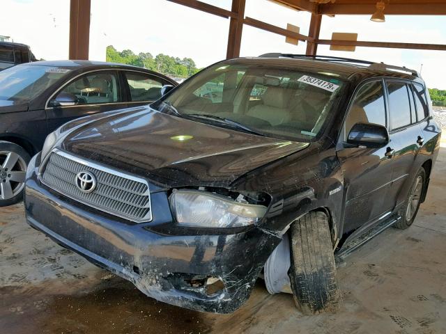 JTEEW44A192026778 - 2009 TOYOTA HIGHLANDER BLACK photo 2