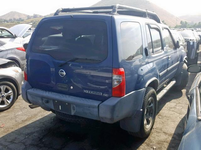 5N1ED28Y64C644926 - 2004 NISSAN XTERRA XE BLUE photo 4