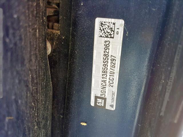 3GNCA13B59S582963 - 2009 CHEVROLET HHR LS ლურჯი ფოტო 10