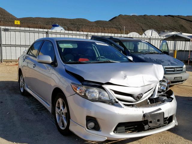 2T1BU4EE4BC736215 - 2011 TOYOTA COROLLA BA SILVER photo 1