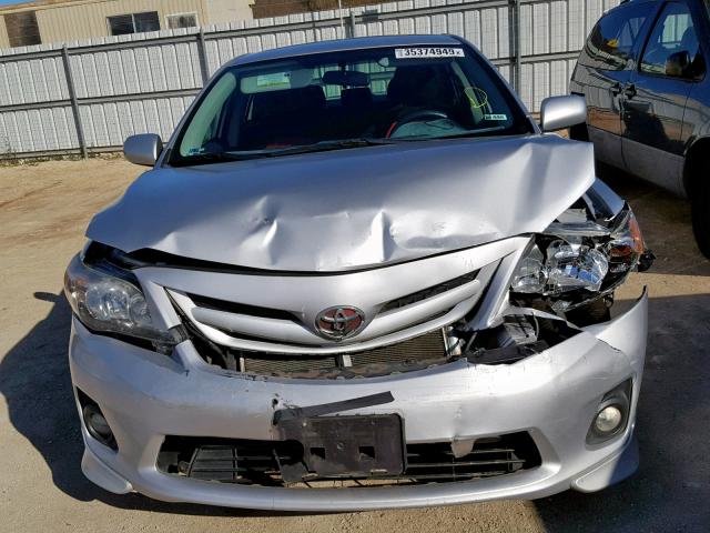 2T1BU4EE4BC736215 - 2011 TOYOTA COROLLA BA SILVER photo 7