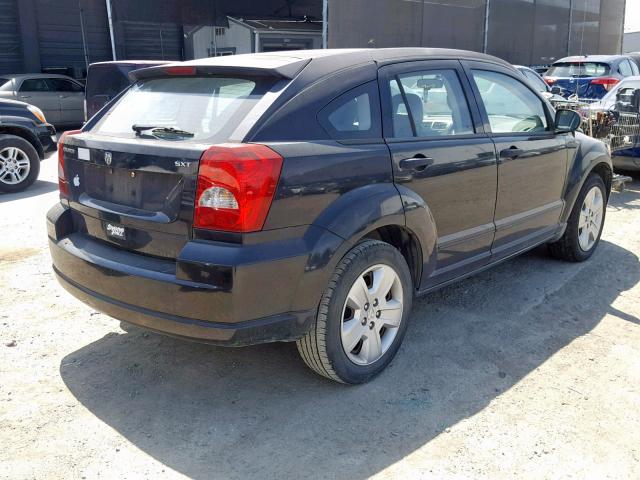 1B3HB48C57D339165 - 2007 DODGE CALIBER SX BLACK photo 4