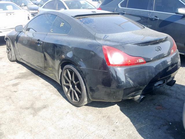 JNKCV64E69M604521 - 2009 INFINITI G37 BASE BLACK photo 3