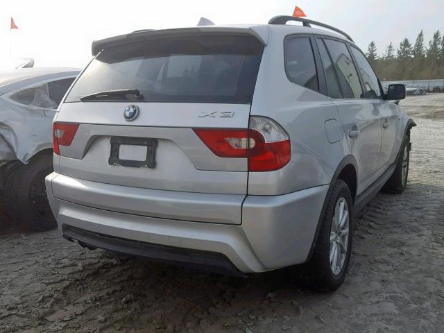 WBXPA93426WD25033 - 2006 BMW X3 3.0I SILVER photo 4