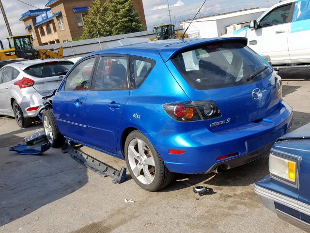 JM1BK343661516164 - 2006 MAZDA 3 HATCHBAC BLUE photo 3