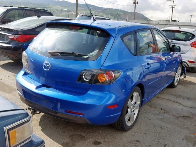 JM1BK343661516164 - 2006 MAZDA 3 HATCHBAC BLUE photo 4