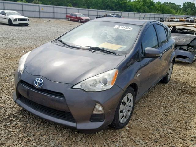 JTDKDTB38D1552822 - 2013 TOYOTA PRIUS C GRAY photo 2