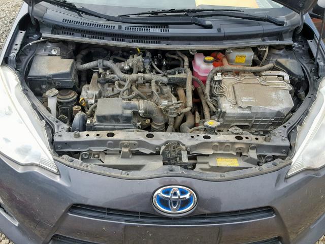 JTDKDTB38D1552822 - 2013 TOYOTA PRIUS C GRAY photo 7