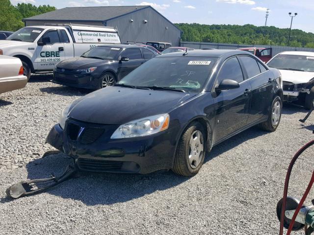 1G2ZF57B084160110 - 2008 PONTIAC G6 VALUE L BLACK photo 2