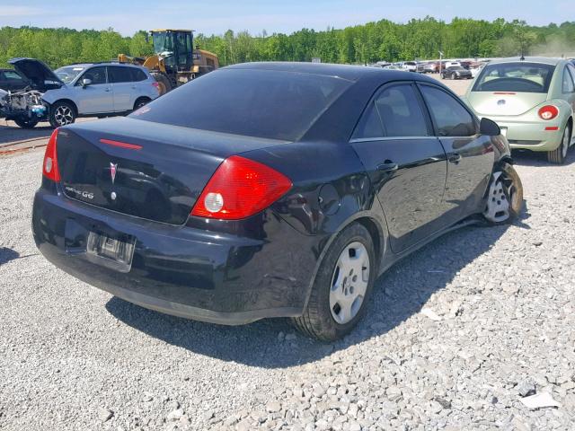 1G2ZF57B084160110 - 2008 PONTIAC G6 VALUE L BLACK photo 4