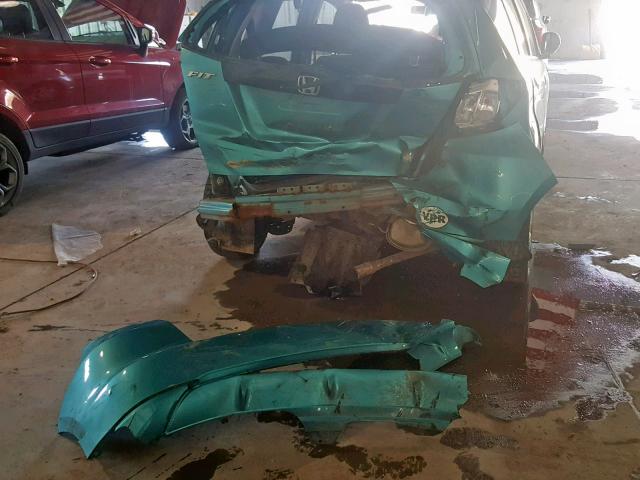 JHMGE8H39CC024957 - 2012 HONDA FIT BLUE photo 9