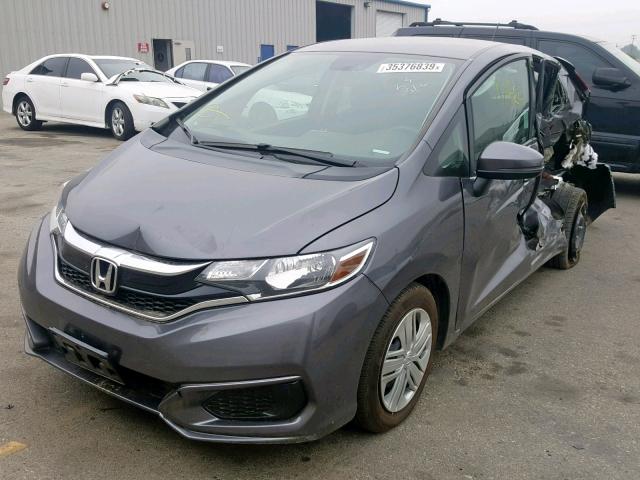 3HGGK5H43KM701811 - 2019 HONDA FIT LX GRAY photo 2