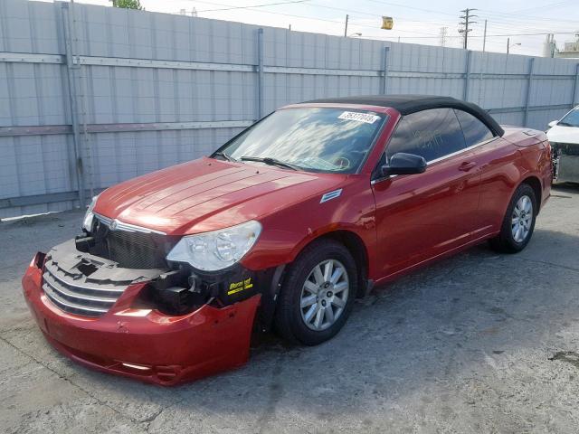 1C3LC45B59N515361 - 2009 CHRYSLER SEBRING LX RED photo 2