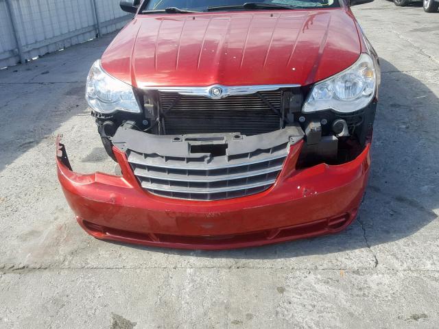 1C3LC45B59N515361 - 2009 CHRYSLER SEBRING LX RED photo 9