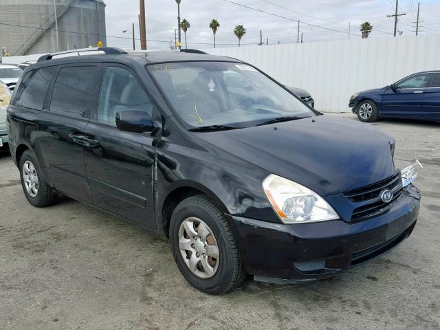 KNDMG4C32A6350383 - 2010 KIA SEDONA LX BLACK photo 1