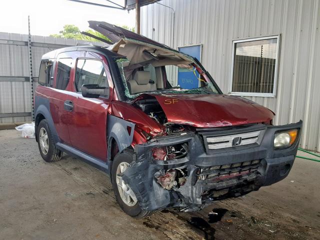 5J6YH18318L016745 - 2008 HONDA ELEMENT LX BURGUNDY photo 1