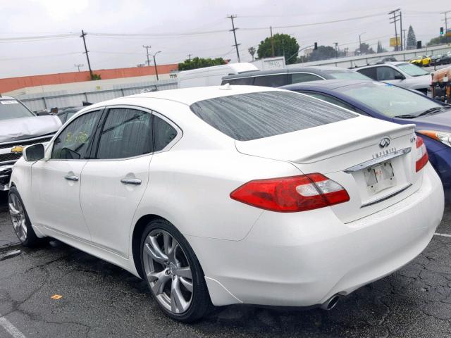 JN1BY1AP2CM334694 - 2012 INFINITI M37 WHITE photo 3