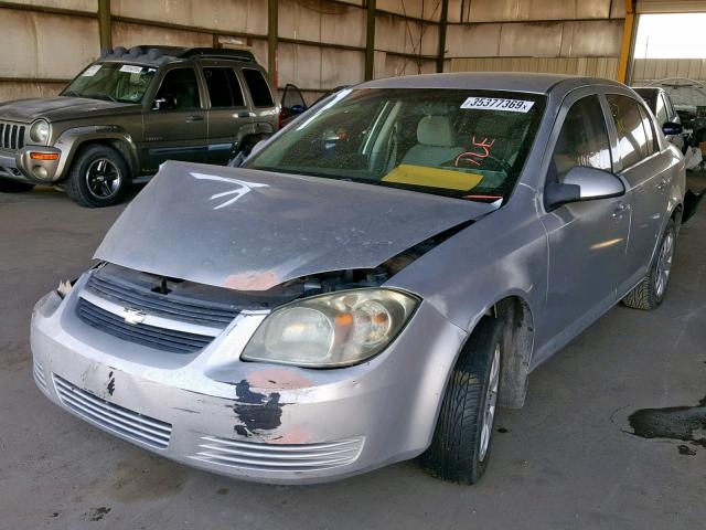 1G1AT58H397200676 - 2009 CHEVROLET COBALT LT SILVER photo 2