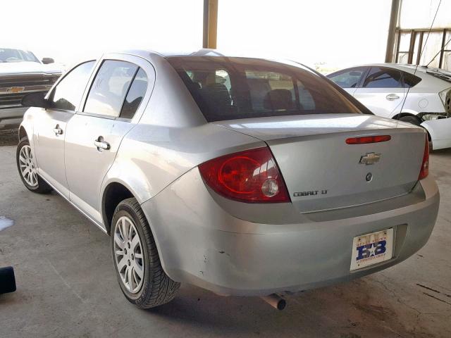 1G1AT58H397200676 - 2009 CHEVROLET COBALT LT SILVER photo 3