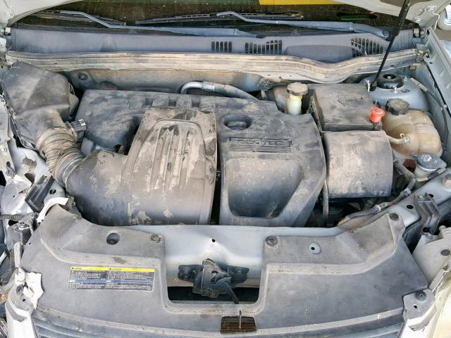 1G1AT58H397200676 - 2009 CHEVROLET COBALT LT SILVER photo 7