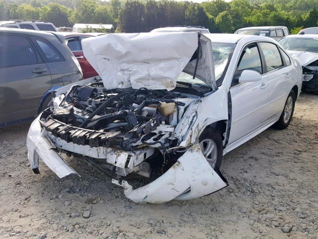 2G1WA5E35F1127713 - 2015 CHEVROLET IMPALA LIM WHITE photo 2