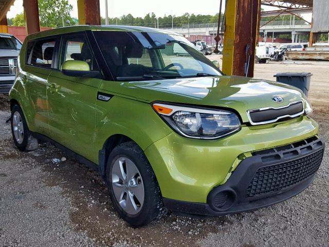 KNDJN2A25G7828161 - 2016 KIA SOUL GREEN photo 1