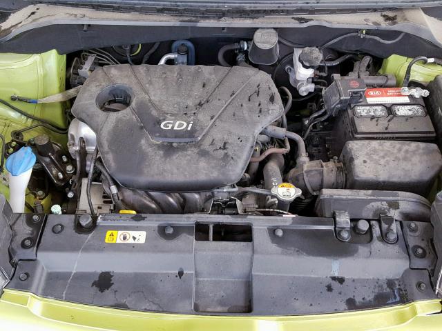 KNDJN2A25G7828161 - 2016 KIA SOUL GREEN photo 7