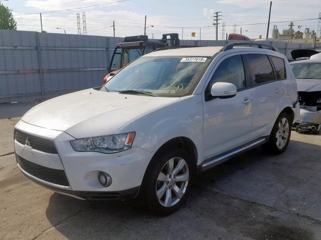 JA4JT4AX3AZ009684 - 2010 MITSUBISHI OUTLANDER WHITE photo 2