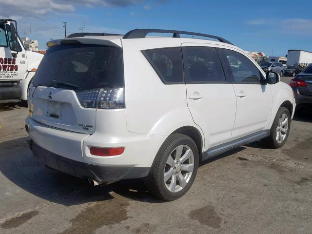 JA4JT4AX3AZ009684 - 2010 MITSUBISHI OUTLANDER WHITE photo 4