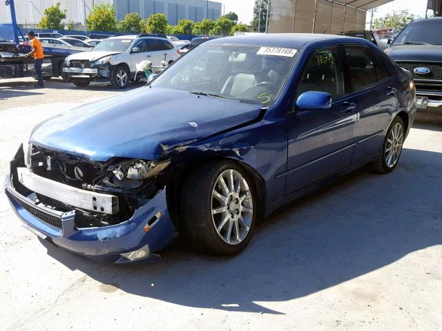 JTHBD192230078029 - 2003 LEXUS IS 300 BLUE photo 2