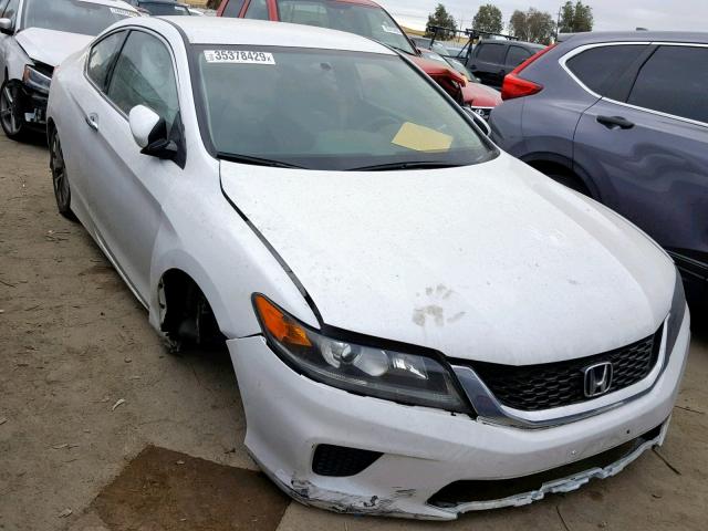 1HGCT1B34EA011166 - 2014 HONDA ACCORD LX- WHITE photo 1