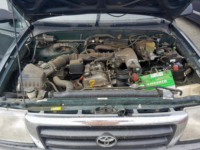 4TANL42N3YZ684557 - 2000 TOYOTA TACOMA GREEN photo 7