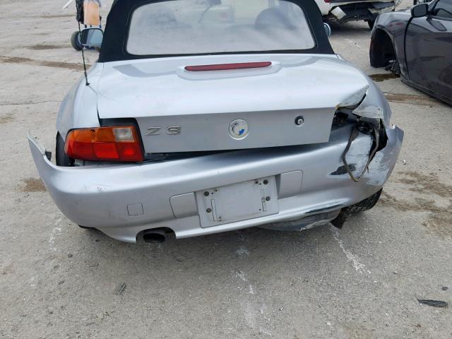 4USCH7324TLB66839 - 1996 BMW Z3 1.9 SILVER photo 9