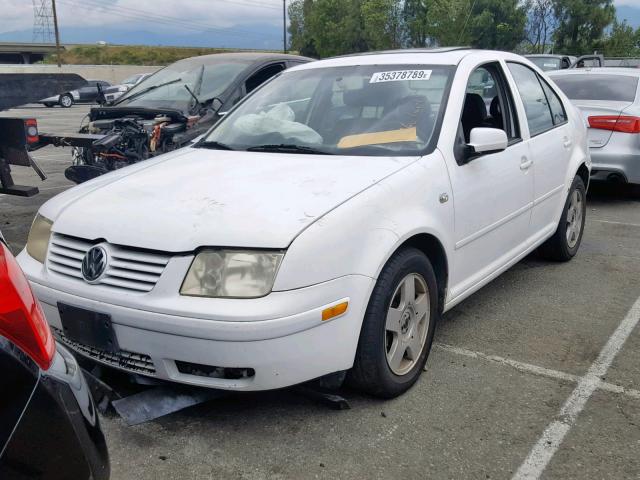 3VWSK69M51M187839 - 2001 VOLKSWAGEN JETTA GLS WHITE photo 2