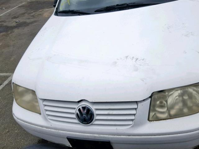 3VWSK69M51M187839 - 2001 VOLKSWAGEN JETTA GLS WHITE photo 7