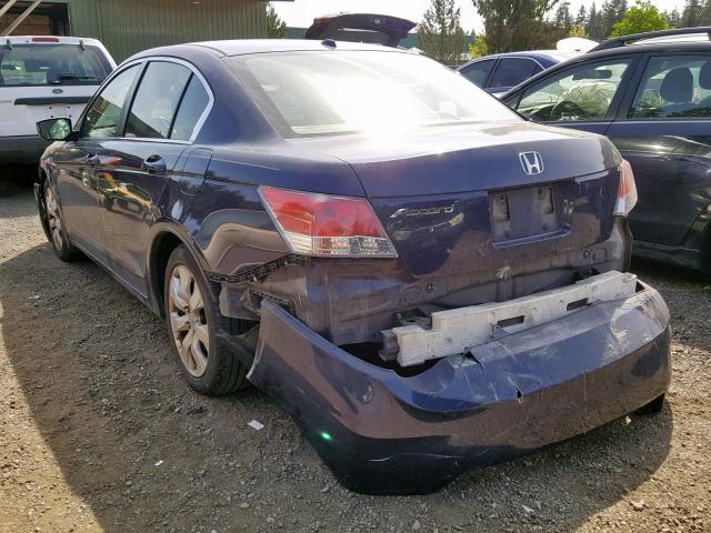 JHMCP26869C013735 - 2009 HONDA ACCORD EXL BLUE photo 3