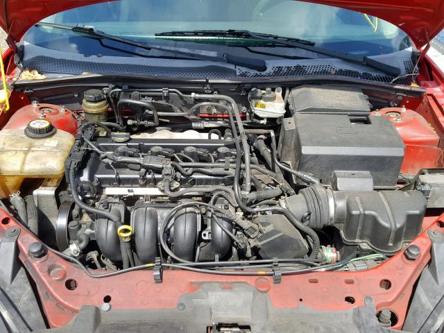 3FAFP31N95R132771 - 2005 FORD FOCUS ZX3 RED photo 7