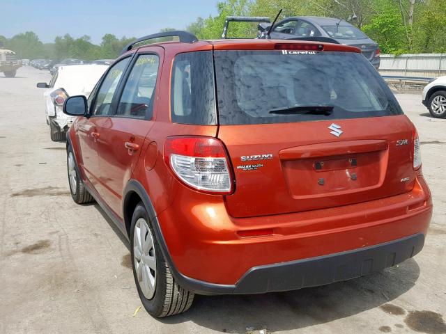 JS2YB5A37B6301650 - 2011 SUZUKI SX4 ORANGE photo 3