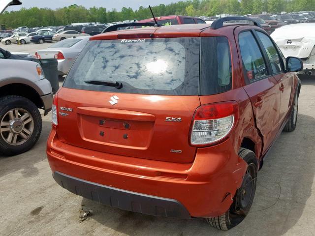 JS2YB5A37B6301650 - 2011 SUZUKI SX4 ORANGE photo 4