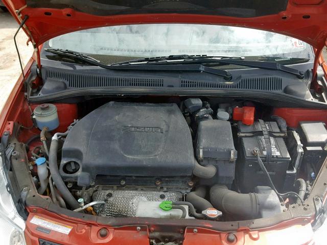 JS2YB5A37B6301650 - 2011 SUZUKI SX4 ORANGE photo 7