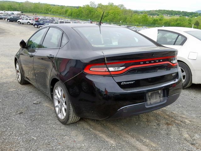 1C3CDFBA3DD225302 - 2013 DODGE DART SXT BLACK photo 3