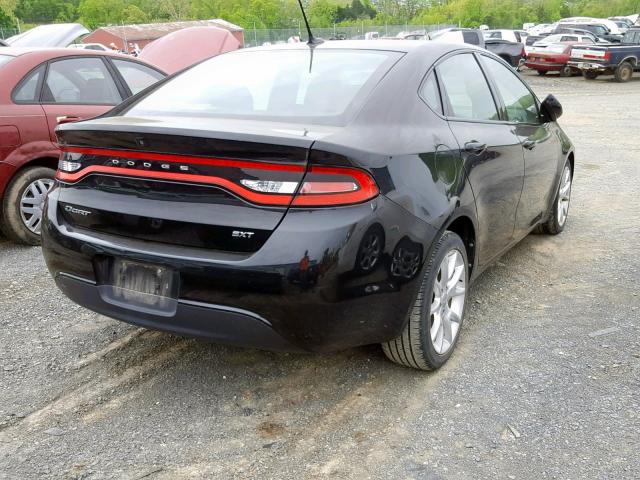 1C3CDFBA3DD225302 - 2013 DODGE DART SXT BLACK photo 4