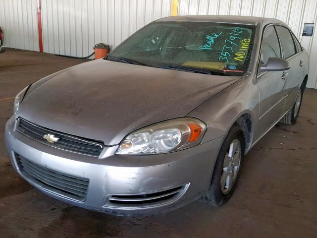 2G1WT55K979136158 - 2007 CHEVROLET IMPALA LT SILVER photo 2